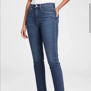 Gap Denim NWT High Rise Skinny Cigarette Jeans Sz  0/25